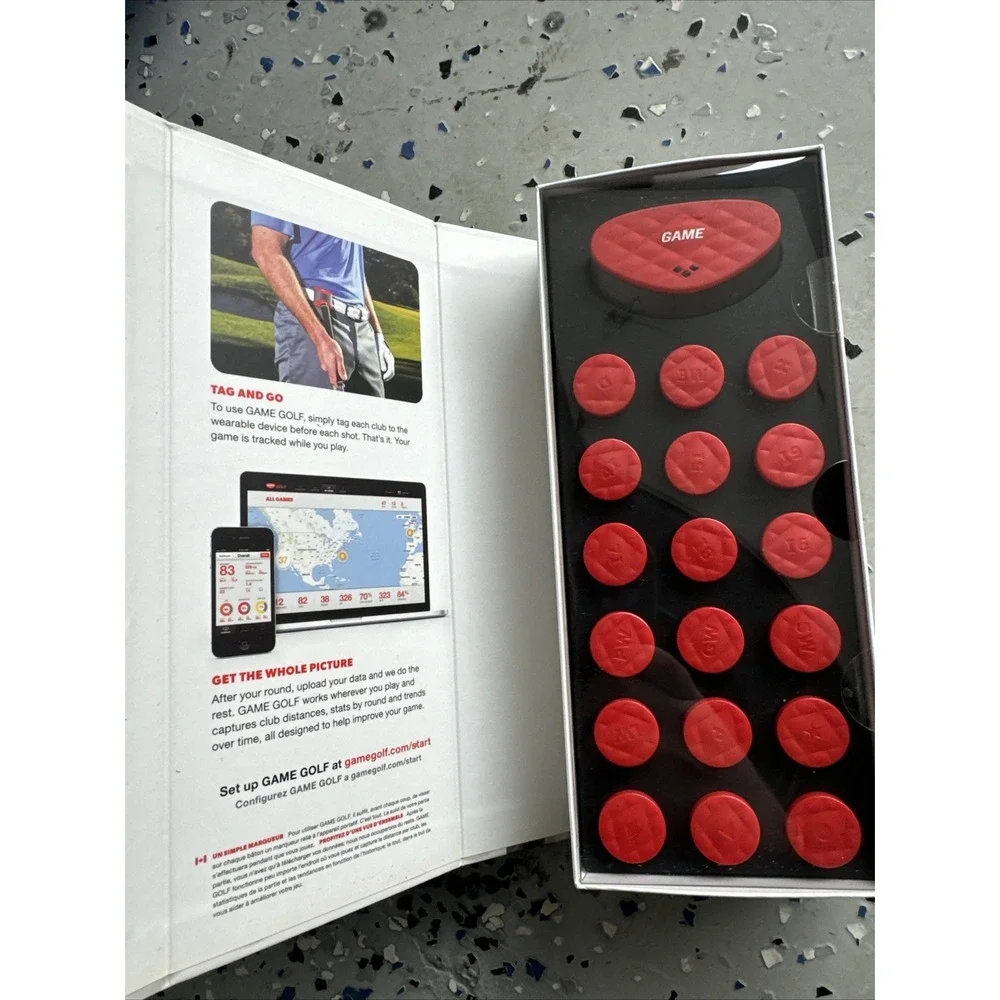 GAME GOLF Digital Tracking System‎ w/ 18 Tags, Backed by the PGA of America
